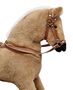 Gro�es Pl�schpferd Haflinger Schaukelpferd Holzpferd hellbraun 96-115
