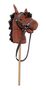 Steckenpferd Hobby Horsing Holzpferd Farbe Dunkel 96-332