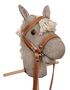Steckenpferd mit Rad Holzpferd Hobby Horsing Farbe hell 96-333