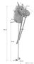 Steckenpferd mit Rad Holzpferd Hobby Horsing Farbe hell 96-333