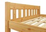 Bettrahmen Einzelbett 80x200 Futonbett Kieferbett Massivholz natur mit Rollrost 60.38-08