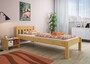 Einzelbett Futonbett 100x200 Bettrahmen Massivholz Kieferbett natur Rollrost Matratze 60.38-10 M