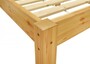 Einzelbett Futonbett 100x200 Bettrahmen Massivholz Kieferbett natur Rollrost Matratze 60.38-10 M