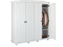 Kleiderschrank Isny aus wei�em Massivholz