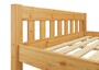 Einzelbett Bettrahmen 120x200 Futonbett Kieferbettgestell Massivholz natur Rollrost 60.38-12
