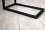 Schicker Beistelltisch zur Couch Metall schwarz und Eiche