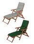 Deckchair, Balkonstuhl, klassische und robuste Balkonliege mit w�hlbarem Zubeh�r V-10-200