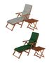 Deckchair, Balkonstuhl, klassische und robuste Balkonliege mit Tisch w�hlbarem Zubeh�r V-10-200T