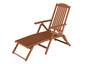 Deckchair, Balkonstuhl, klassische und robuste Balkonliege mit Tisch w�hlbarem Zubeh�r V-10-200T