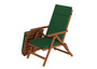 Deckchair, Balkonstuhl, klassische und robuste Balkonliege mit Tisch w�hlbarem Zubeh�r V-10-200T