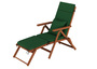 Deckchair, Balkonstuhl, klassische und robuste Balkonliege mit Tisch w�hlbarem Zubeh�r V-10-200T