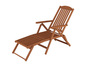 Deckchair, Balkonstuhl, klassische und robuste Balkonliege mit Tisch w�hlbarem Zubeh�r V-10-200T