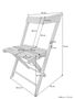 Klappstuhl Gartenstuhl Buche f�r Balkon, Beistellstuhl, Garten und Party V-10-215