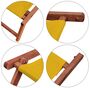 Liegestuhl-Zubeh�r Fu�teil dunkles Holz - Farbe w�hlbar V-10-300-360