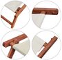 Liegestuhl-Zubeh�r Fu�teil dunkles Holz - Farbe w�hlbar V-10-300-360