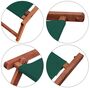 Liegestuhl-Zubeh�r Fu�teil dunkles Holz - Farbe w�hlbar V-10-300-360