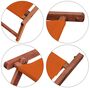 Liegestuhl-Zubeh�r Fu�teil dunkles Holz - Farbe w�hlbar V-10-300-360