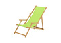 Holz-Liegestuhl natur mit viel Zubeh�r nach Wahl Stofffarbe pistazie V-10-306N