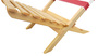 Klappstuhl Strandstuhl Anglerstuhl Gartenstuhl Stuhl zum Zusammenstecken rot-wei�em Bezug V-10-353
