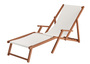 Liegestuhl XXL extra schwere Ausf�hrung Sonnenliege Holz Deckchair Massivholz Gartenm�bel V-10-500