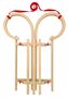 H�rnerschlitten Klappschlitten Rodelschlitten Rodel Schlitten aus Holz w�hlbares Zubeh�r V-21-095
