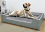 Luxuri�ses Haustierbett, Tierbett 100x60 cm, Kiefer grau V-30.32-G-100x60