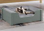 Gem�tliches Tierbett f�r Katzen und Hunde 60x40 Kiefer grau V-30.32-G-60x40