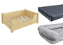 Gem�tliches Tierbett f�r Katzen und Hunde 60x40 Kiefer natur V-30.32-K-60x40