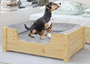 Gem�tliches Tierbett f�r Katzen und Hunde 60x40 Kiefer natur V-30.32-K-60x40