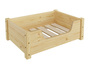 Gem�tliches Tierbett f�r Katzen und Hunde 60x40 Kiefer natur V-30.32-K-60x40