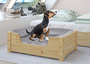Gem�tliches Tierbett f�r Katzen und Hunde 60x40 Kiefer natur V-30.32-K-60x40
