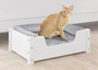 Gem�tliches Tierbett f�r Katzen und Hunde 60x40 Kiefer wei� V-30.32-W-60x40