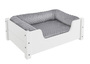 Gem�tliches Tierbett f�r Katzen und Hunde 60x40 Kiefer wei� V-30.32-W-60x40