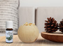 Duft Kugel mit Zirbenflocken und Zirben Duft�l Holz Deko V-40.10-002