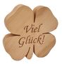 Holz-Kleeblatt aus Buche Gl�cksbringer Gr��en w�hlbar V-40.11-00
