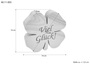 Holz-Kleeblatt aus Buche Gl�cksbringer Gr��en w�hlbar V-40.11-00