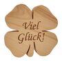 Holz-Kleeblatt aus Buche Gl�cksbringer Gr��en w�hlbar V-40.11-00