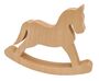 Weihnachtsdeko Tischdeko Schaukel-Pferd, Stern, Baum o. 3er-Set Buche Ge�lt V-40.11-21