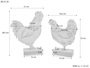 Huhn, Hahn oder beides als Set aus Buche Osterdeko V-40.11-Hahn und Huhn