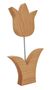 Handgefertigte Holztulpen Buche Echtholz Holzblumen Dekoration V-40.11-Tulpen
