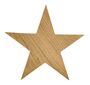 Holzsterne aus Eiche Weihnachtsdekoration Gr��en w�hlbar V-40.12-001