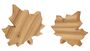 Holzblatt Ahornform aus Esche Herbstdekoration Gr��e w�hlbar V-40.13-Ahornblatt