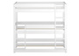 Wei�es Dreier-Etagenbett 3 Liegefl�chen Kiefer massiv wei� 80x200 Zubeh�r w�hlbar V-60.03-08W