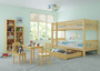 Kinderetagenbett massiv Kiefer Kinderzimmer Stockbett Hochbett Zubeh�r w�hlbar V-60.06-09