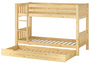 Kinderetagenbett massiv Kiefer Kinderzimmer Stockbett Hochbett Zubeh�r w�hlbar V-60.06-09