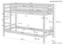 Stockbett Etagenbett Kinderzimmer Kiefer Zubeh�r w�hlbar 90x200 Kinderbett V-60.09-09