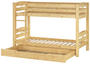 Stockbett Etagenbett Kiefer 90x200 Hochbett Kinderzimmer Zubeh�r w�hlbar V-60.10-09