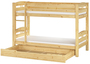 Stockbett Etagenbett Kiefer 90x200 Hochbett Kinderzimmer Zubeh�r w�hlbar V-60.10-09