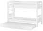 Etagenbett Kiefer wei� 90x200 Massivholzbett Kinderbett Zubeh�r w�hlbar V-60.10-09W