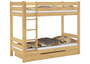 Teilbares Etagenbett Massivholz Kiefer 90x200 Hohes Bett Stockbett Zubeh�r w�hlbar V-60.11-09Ni100